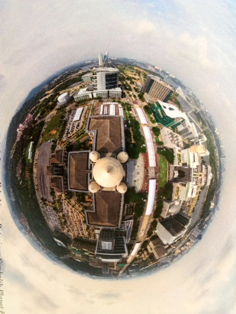 A bird's eye view of Putrajaya with the Palace of Justice as centrepiece, taken by freelance photographer Mohammad Salam Jumiran, received a consolation prize under the drone category.
