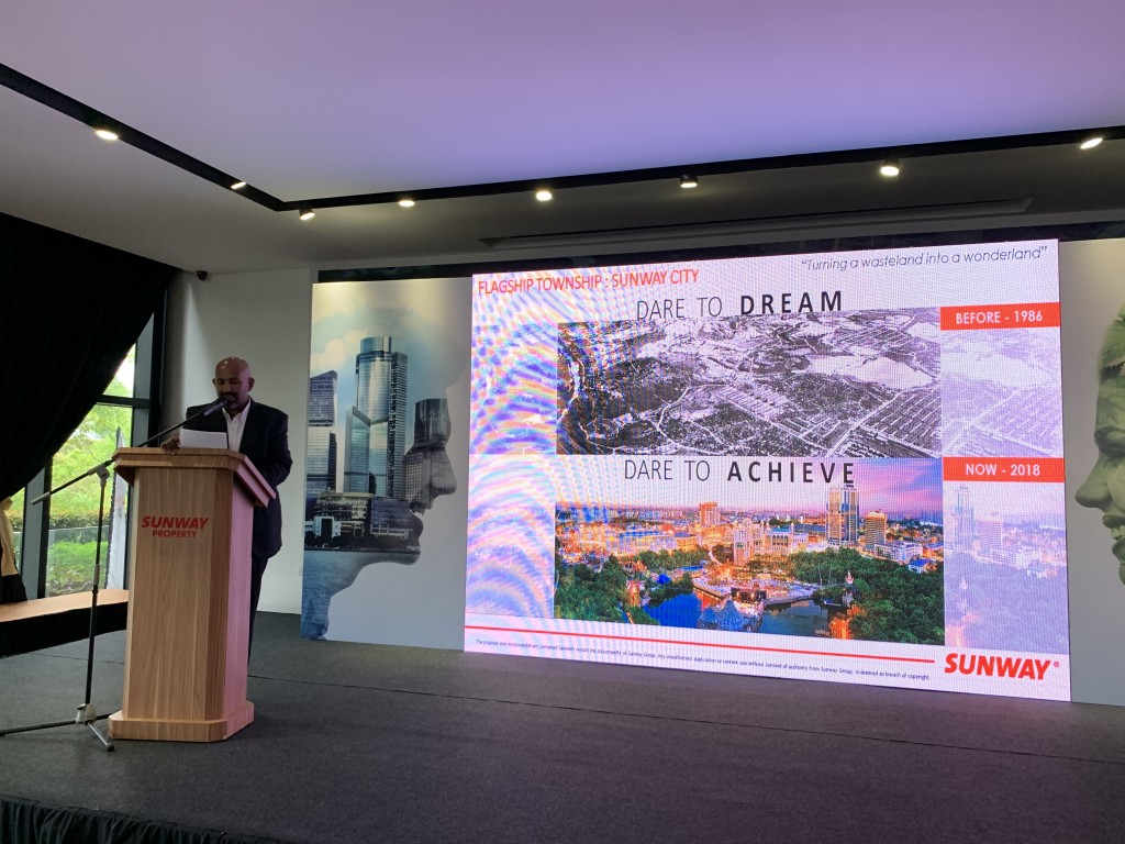 Gerard at the launch of the Sunway Iskandar Super 5 PLUS Campaign