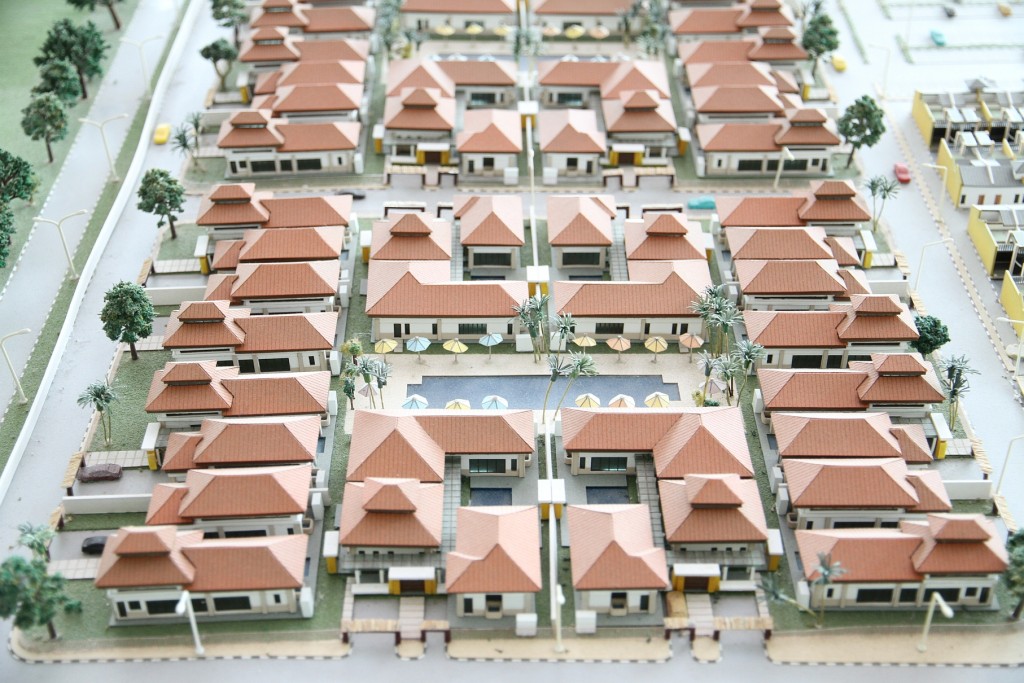 Model of the bungalow villas
