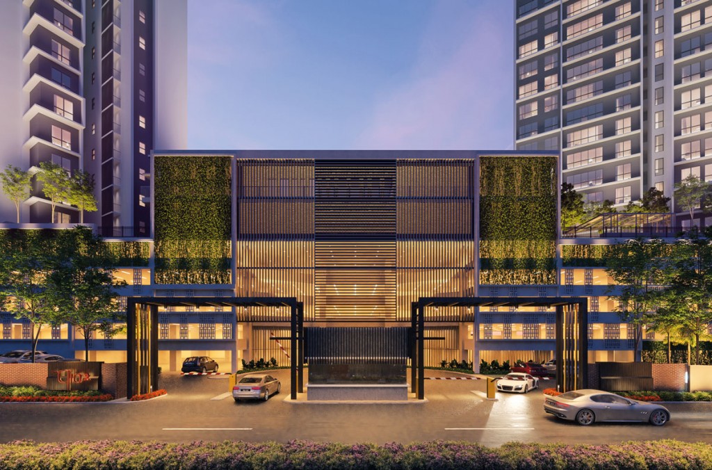 Clio 2 - Entrance Statement portrays a stylish living in a resort-inspired sanctuary.