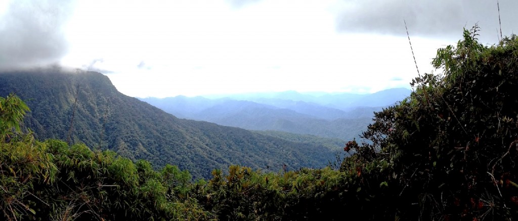 A panoramic view of Gunung Korbu, which is part of the National Geopark.