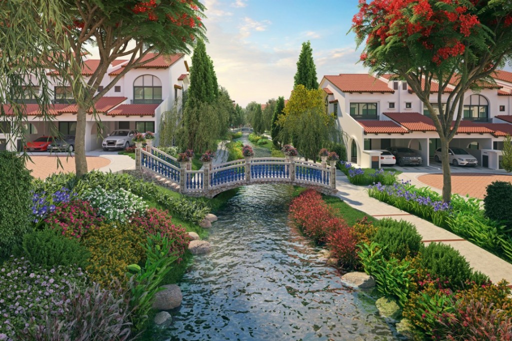 The glorious view of the hilltop park.