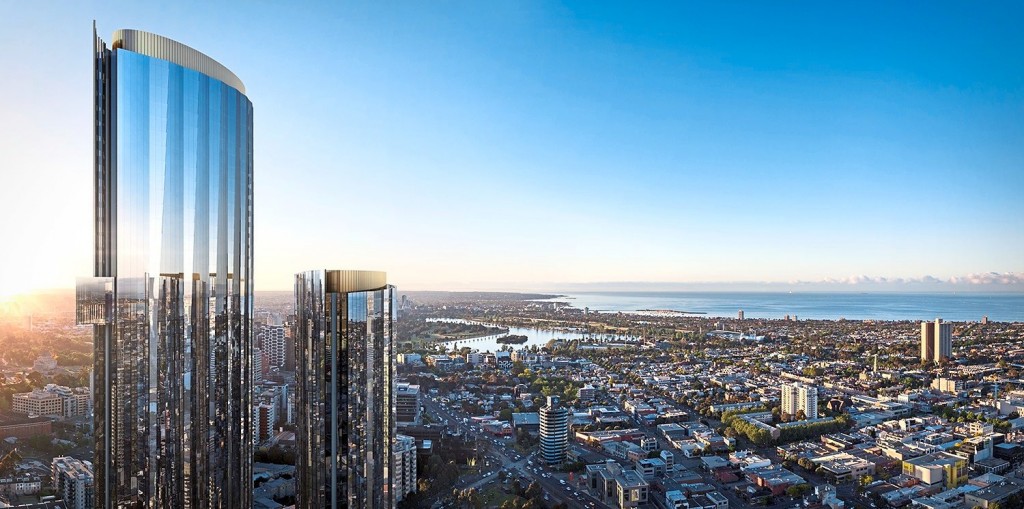 Melbourne Square, Australia.