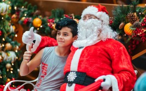 Meeting Santa is always a joy