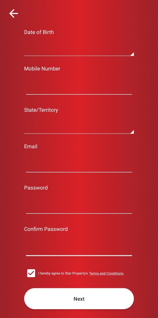 StarProperty_Connect_Account_Registration