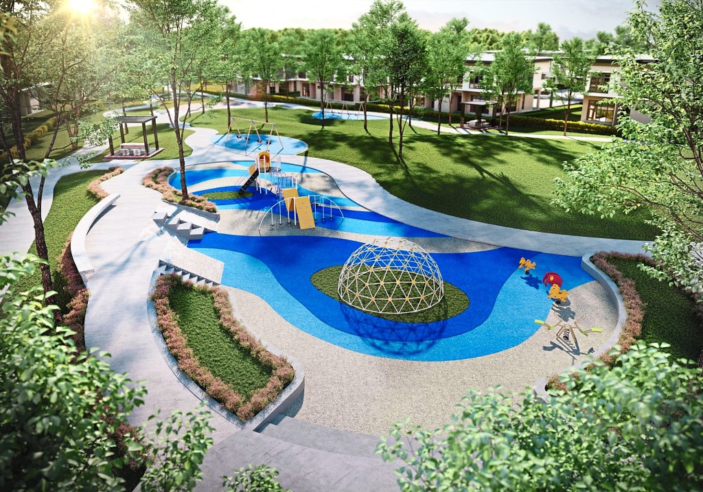 The neighbourhood park in Hampton Residences stretches two acres to foster wellness among the community.