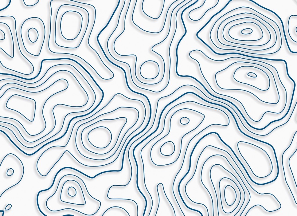 topographic pattern design with shadows
