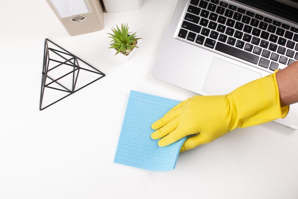 Keyboards, laptops, phones, tv remotes and other handheld devices should also be disinfected to prevent the virus from spreading.