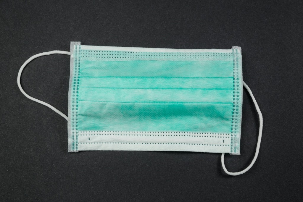 Replace your masks after a few wearings for hygiene purposes. The green/blue water repellant layer of the mask should face outwards.