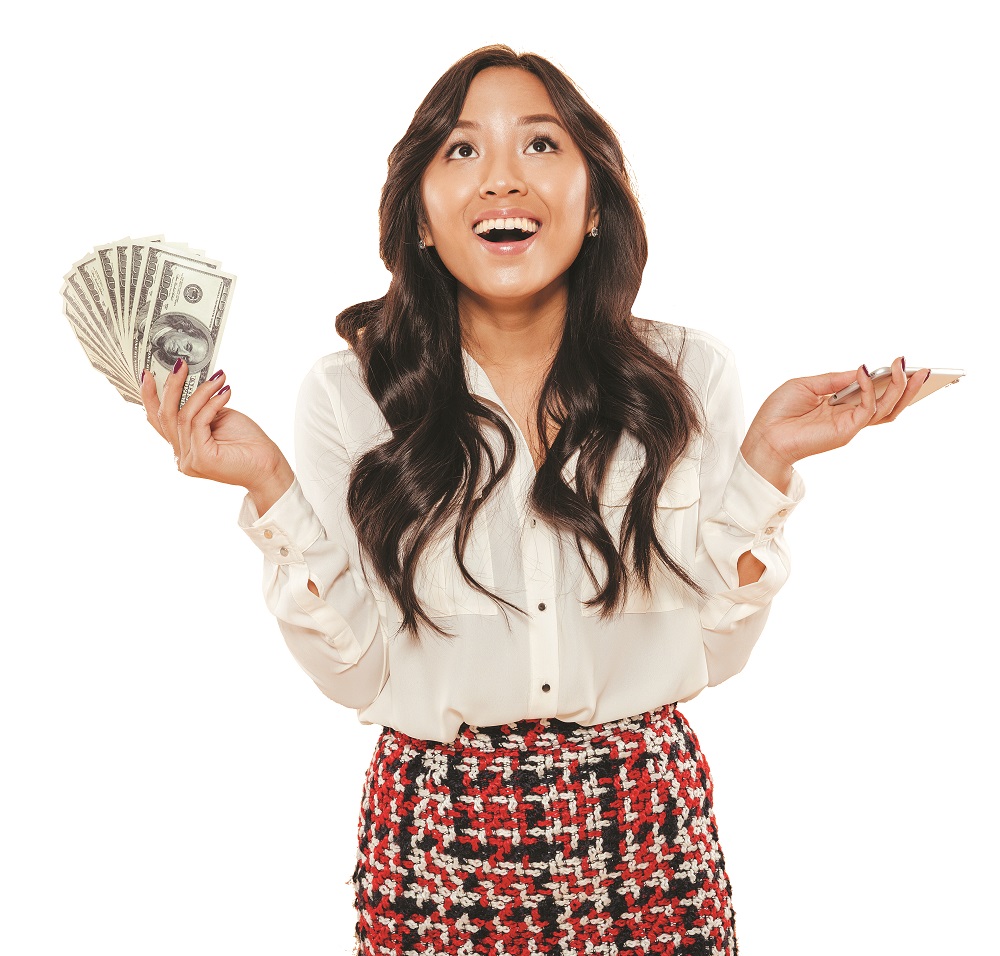 Portrait of a happy asian woman