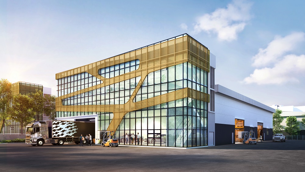 Artist impression of the detached factory type D7.