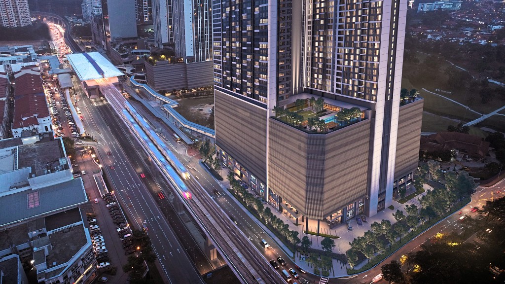 Rain or shine, residents may access the MRT via a covered walkway.