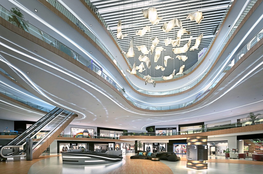 The Sail boasts over one million sq ft of luxury retail space.