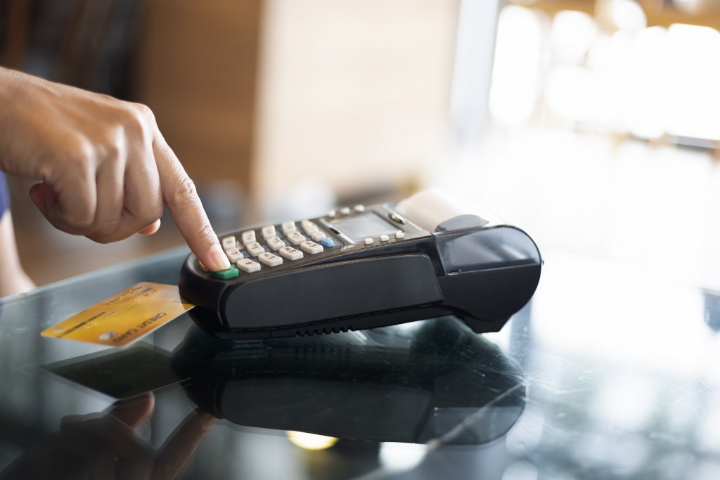 pushing Credit & debit card password payment