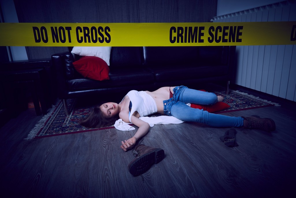 110279643 - crime scene illustration background.