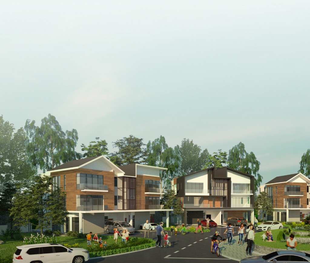Northwood semi-detached homes feature a sophisticated façade design.