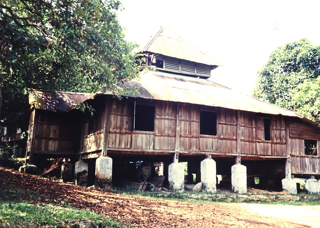 A century-old timber mosque in Papan, Perak.