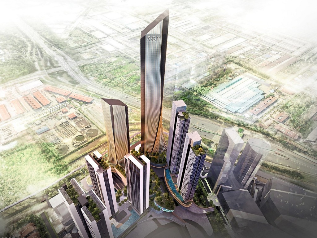 Once completed, this SGT tower will have a commanding effect in the area. 