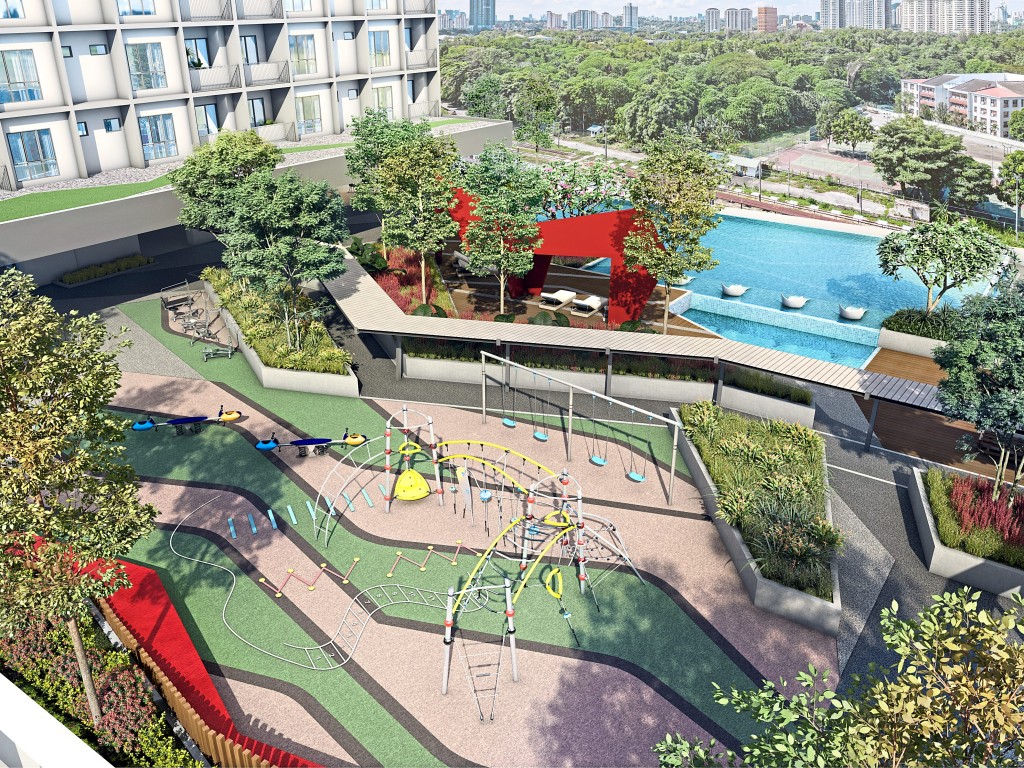 The facilities deck has much to offer residents.