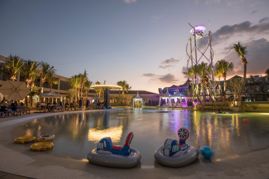 Gamuda Cove's beach pool club in Discovery Park.