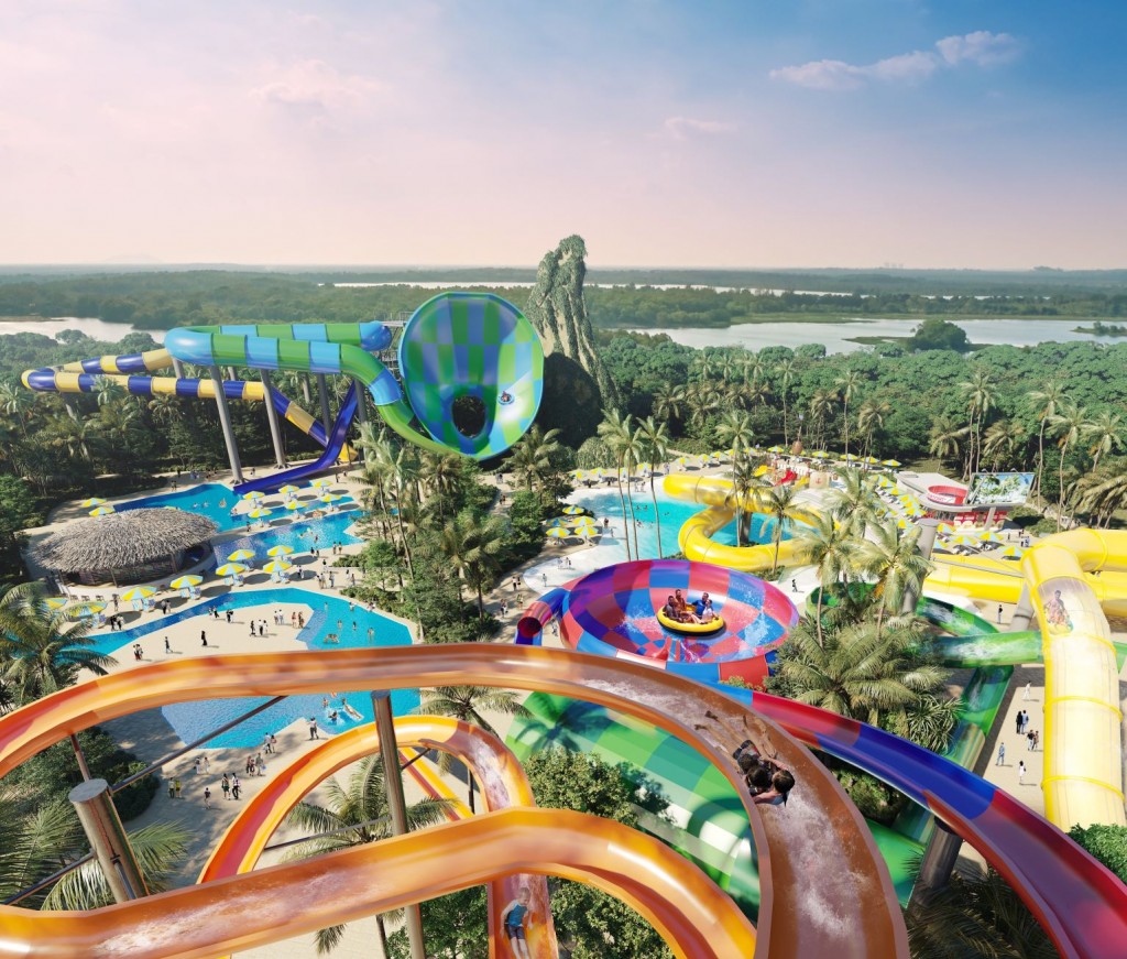 Splashmania is set to be Asia’s largest rainforest water theme park.