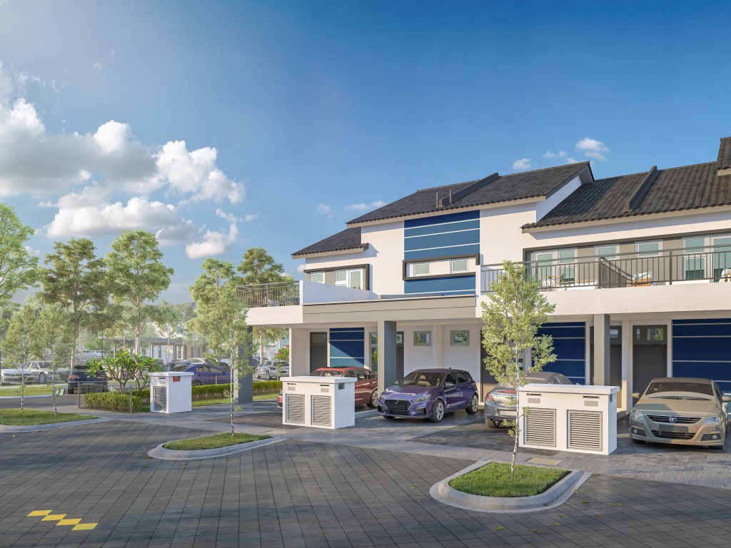 Kita Mekar also offers double-storey townhouses.