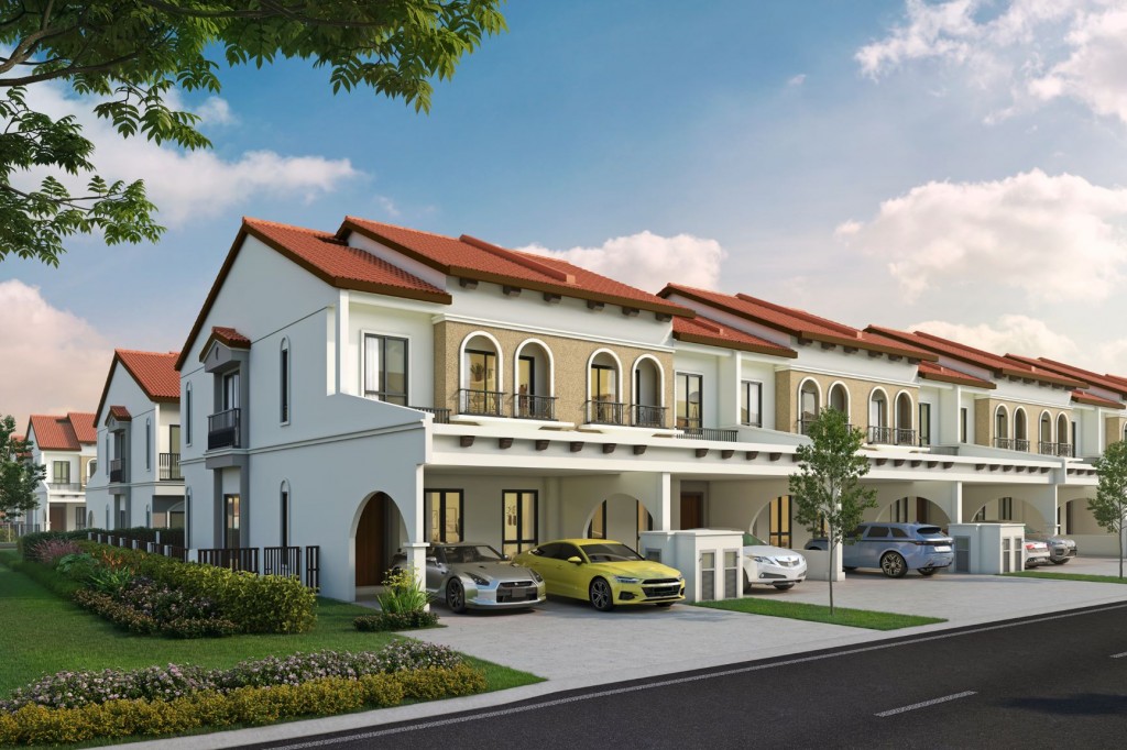 Amadeo offers double-storey linked homes.