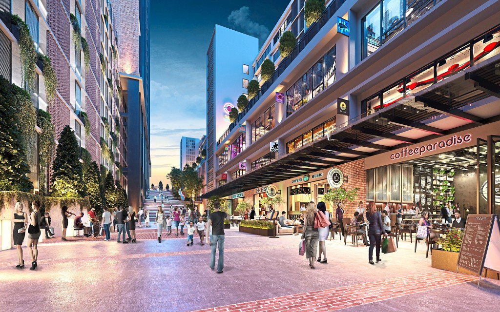 From al fresco  shops to roof deck  gardens, every  space is thoughtfully  conceptualised  around you.