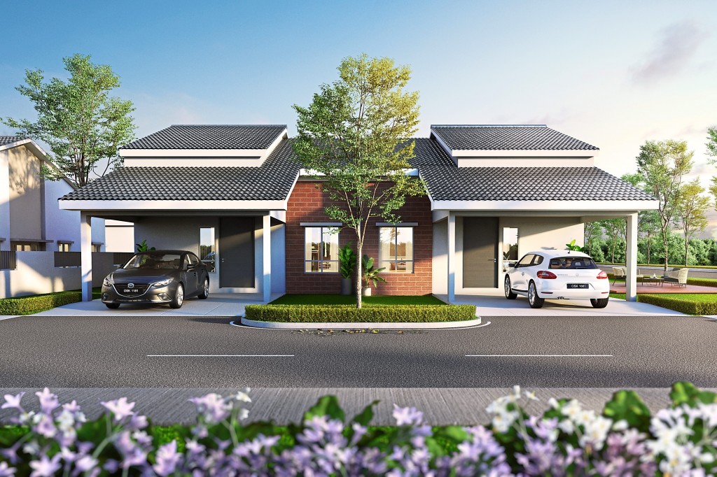 There is a substantial demand for houses like the  single-storey Semi-Ds of Erama Homes.