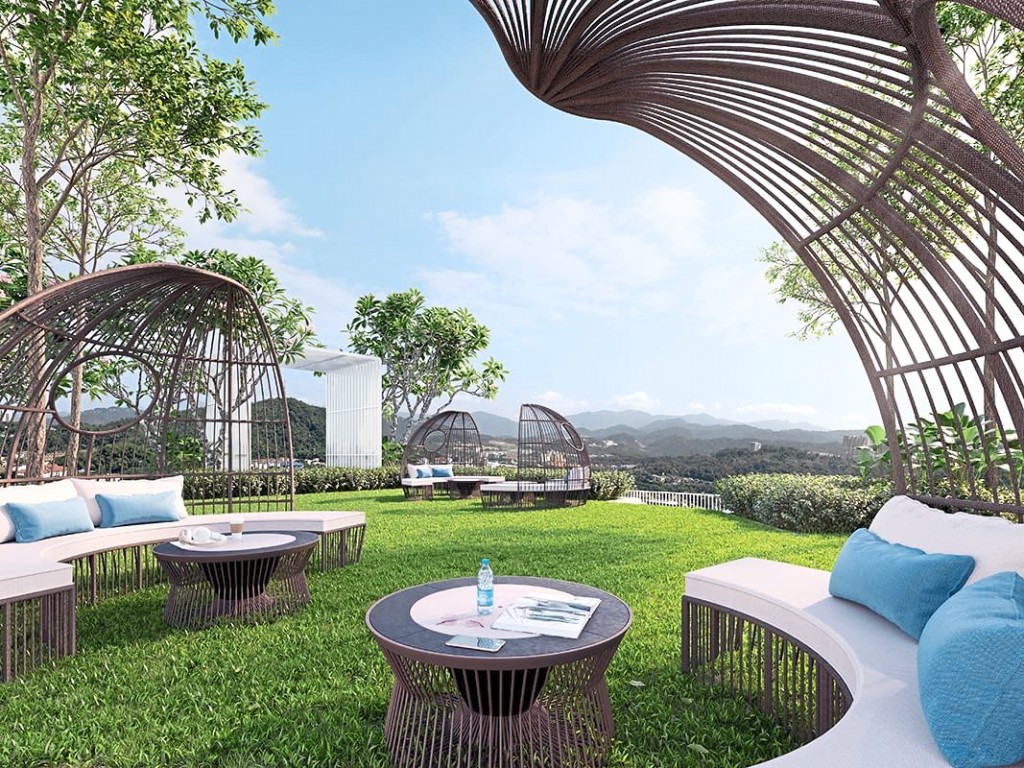 Enjoy the open outdoors an at elevated position atop  The Valley Residences.