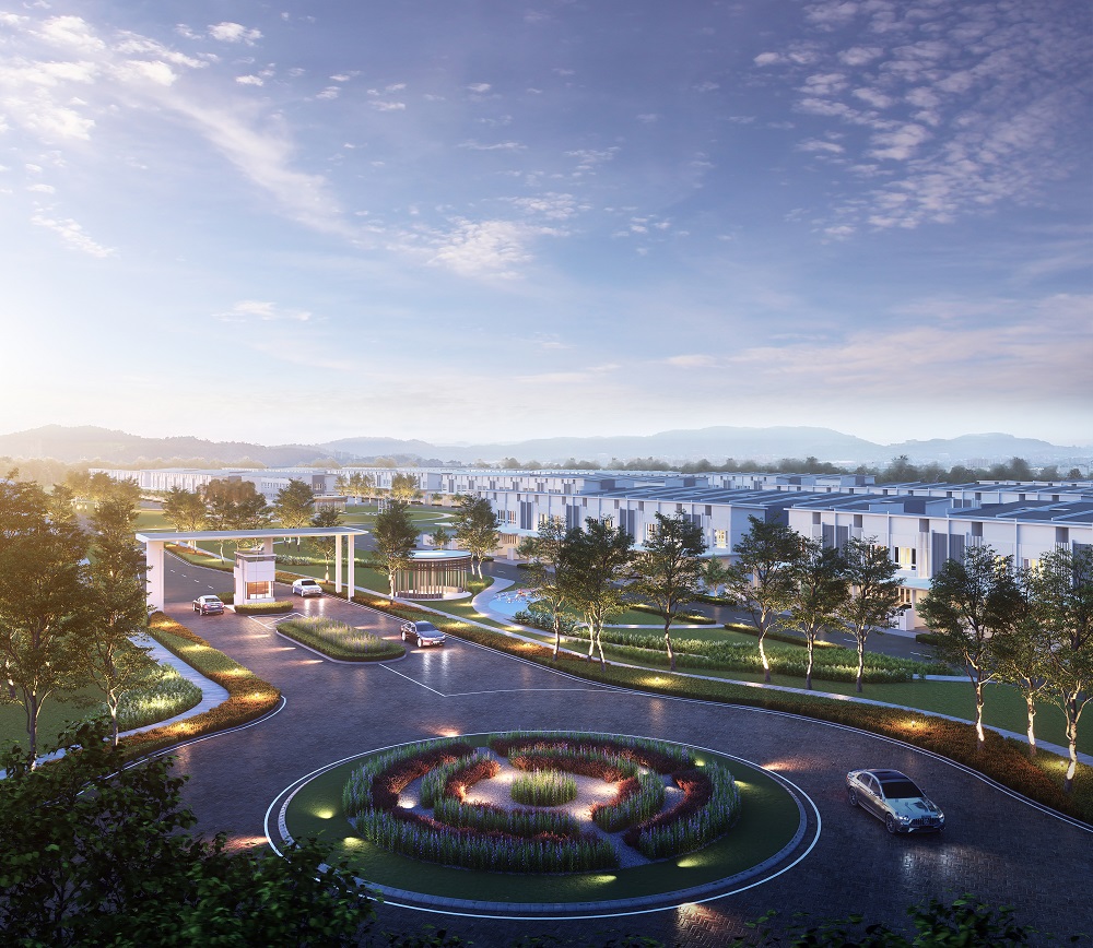 The guardhouse entrance to Bayu Sutera ensures safety and security for residents.