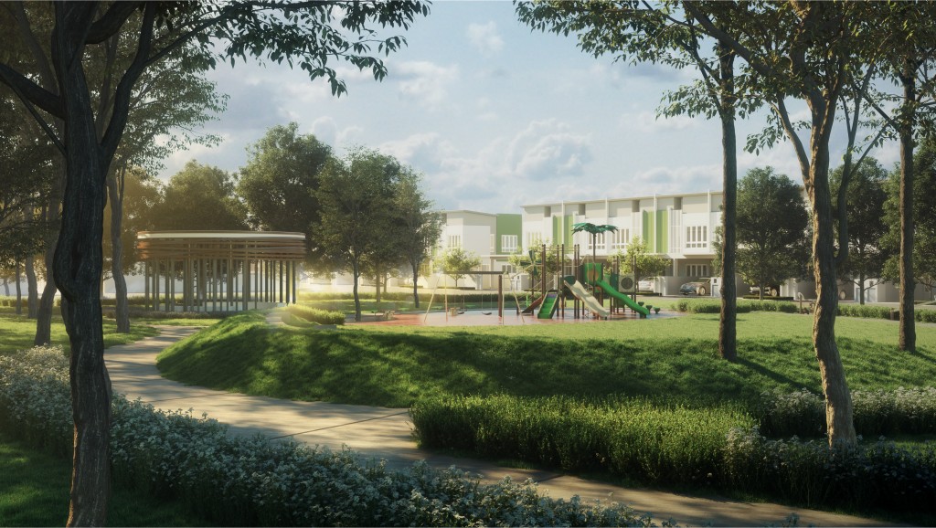 Ample park and playground spaces that are made for the young and the old.