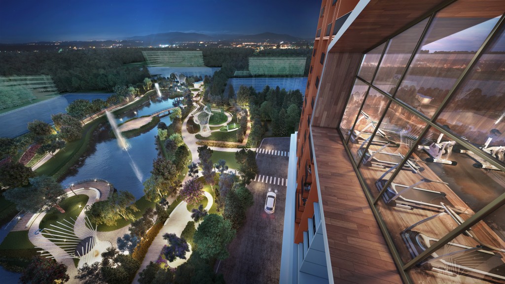 EdgeWood Residences affords residents a breathtaking vista encompassing the Kuala Lumpur cityscape.