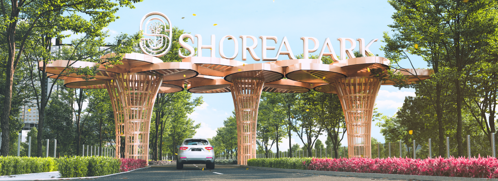 An artist’s impression where all residents will be welcomed by the stylish Shorea Park’s entrance a