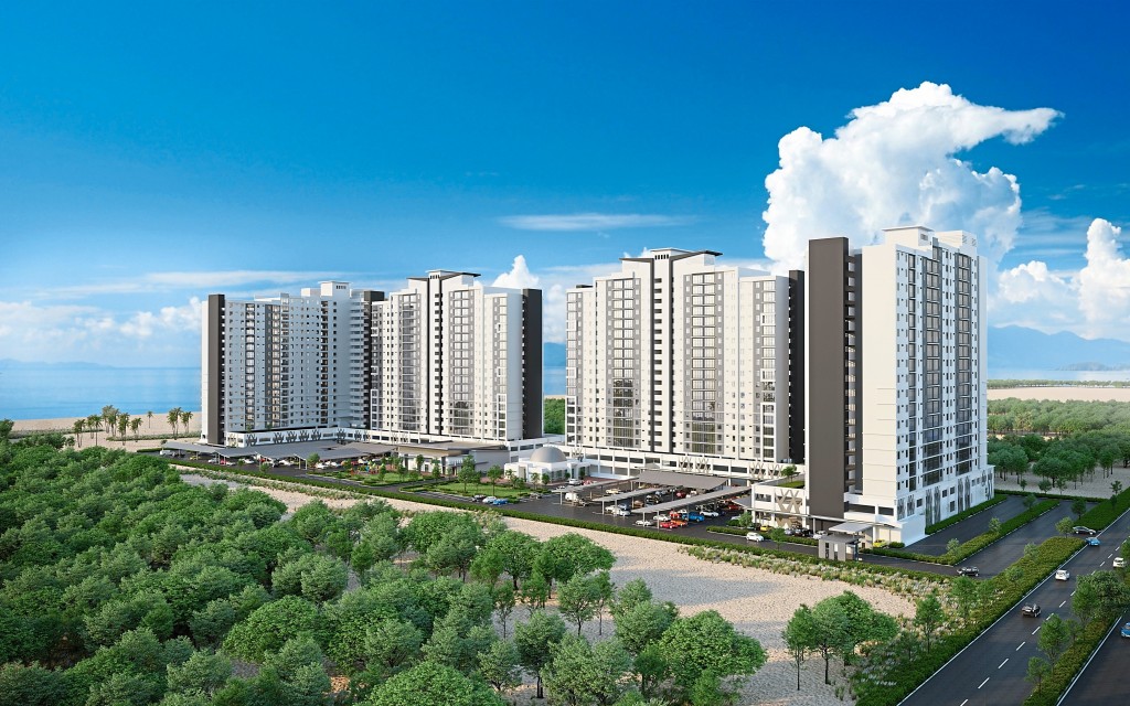  An artist depiction of Residensi Klebang 2, Melaka.