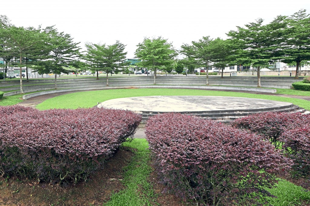 The nature-inspired amphitheatre is among the many amenities.