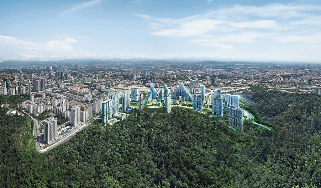 Pantai Sentral Park sits on the edge of a forest reserve.