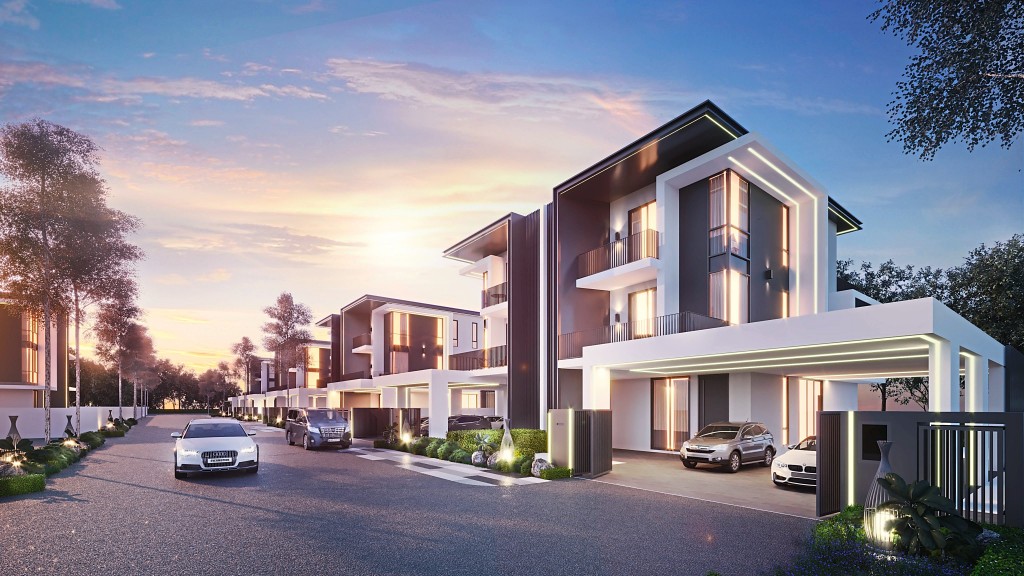Artist’s impression of the semi-detached units. Lume Homes offers two layout choices between LumiC and LumiD.