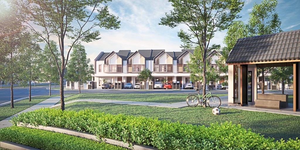 An artist impression of the Serenia Anira homes in Serenia City, Sepang.