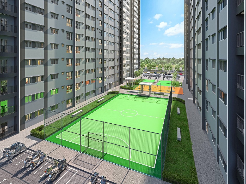Among KITA Sejati’s facilities is a futsal court to foster a sense of community and encourage a healthier lifestyle for its residents.