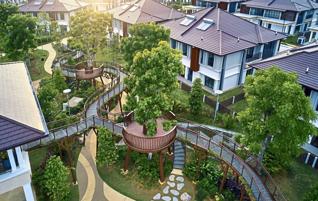 Setia Eco Glades in Cyberjaya is surrounded by 1,545 trees that had been relocated, making it the largest tree transplantation operation in Malaysia.