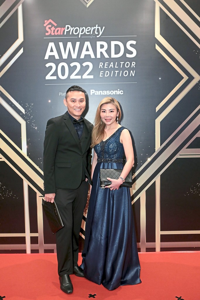 Jeff Choo (left) and Stephanie Yong of The Roof Realty do make a matching couple.