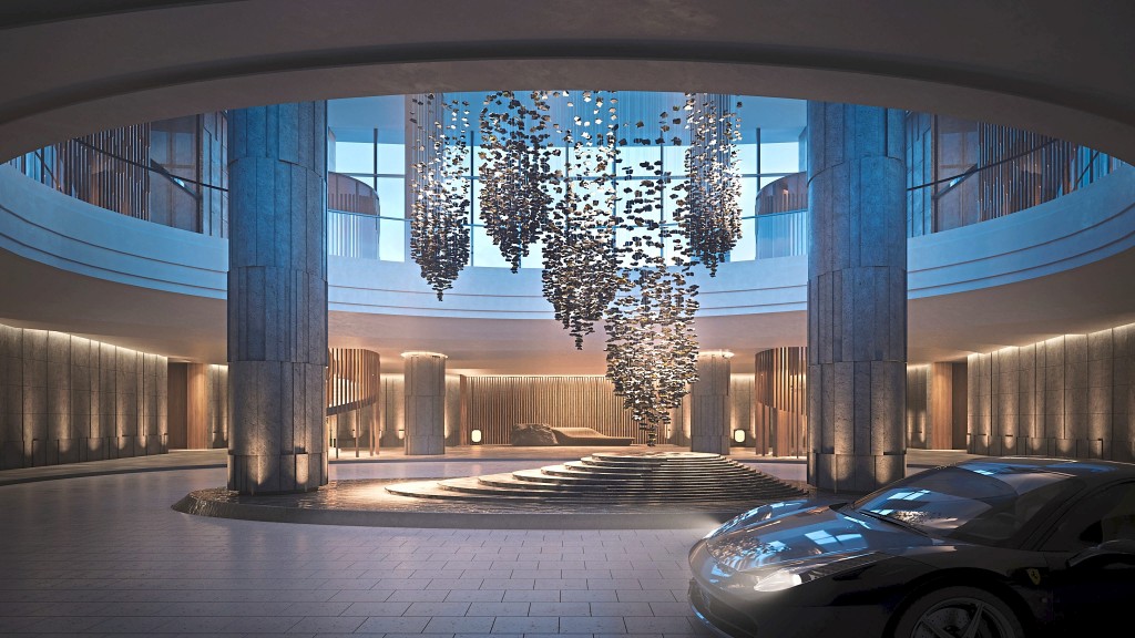 The Cedar's arrival point is reached via a dramatic rocky tunnel.