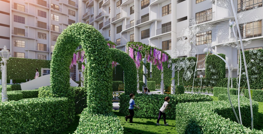 The Maze Garden will entertain both children and adults.