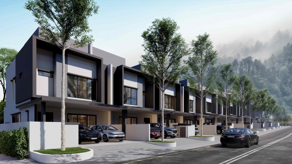 An artist impression of the link villas.