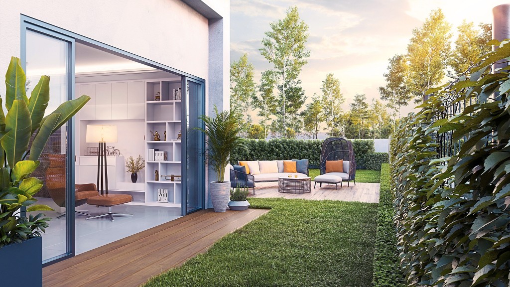 The superlink homes are designed to allow for indoor and outdoor flexi space usage.