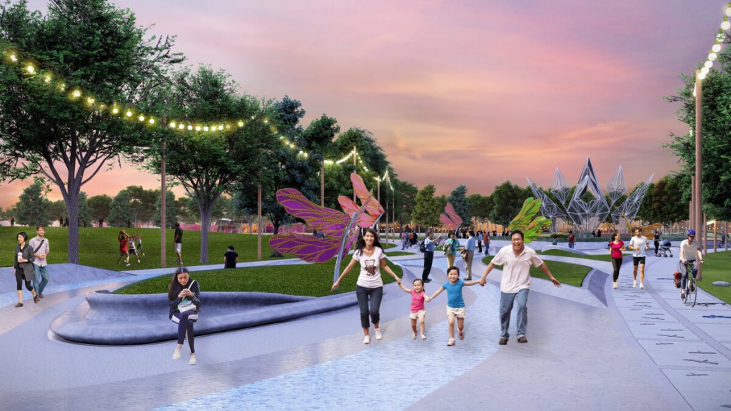 Landscaping is part of Bandar Bukit Raja Townpark's park adn green areas.