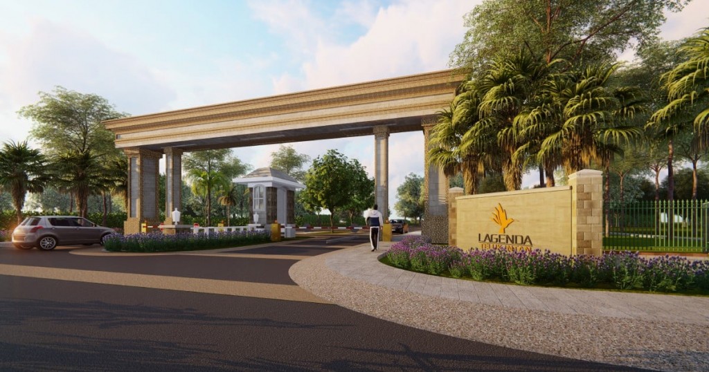 The entry into Lagenda Teluk Intan.