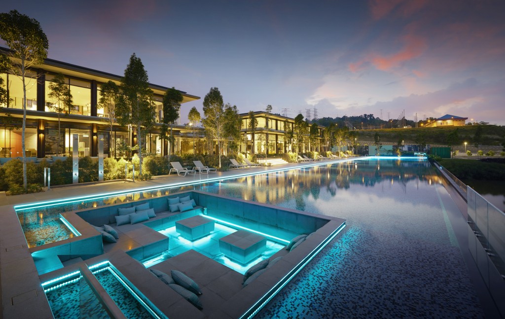 An actual photo of the stunning Emerald Hills clubhouse.