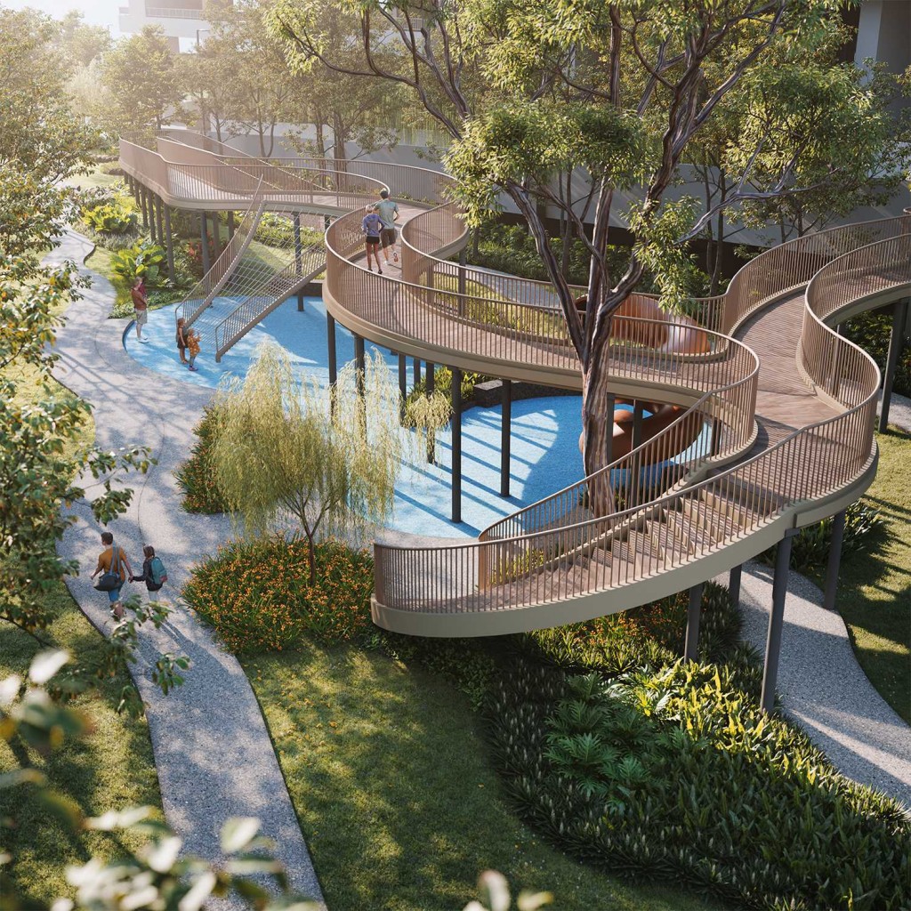 Experience natural wonders at the Nature Rhythm Park. The image is an artist impression.